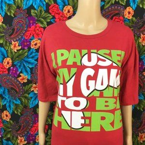 NEW MEN’S ANVIL TEE SHIRT GAMER TSHIRT VIDEO GAME CONTROLLER PAUSE SIZE 3XL NWT